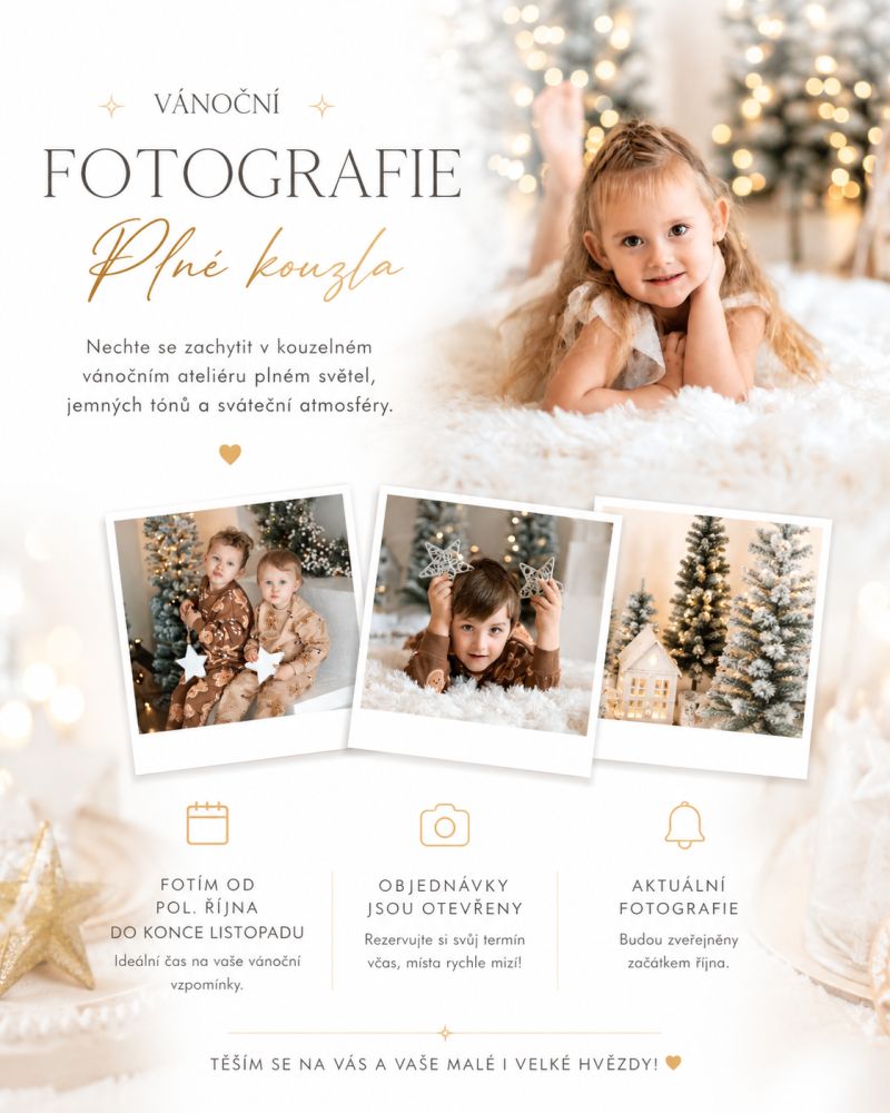 Vánoce 2026 — focení, jižní Čechy | Fotodivine